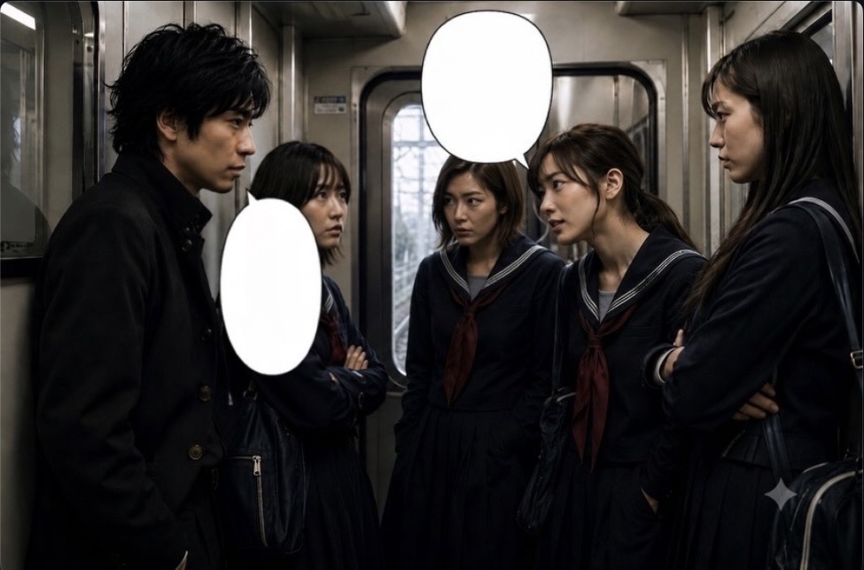 この男子高校生は、女子校高生に何を言われてますか？
