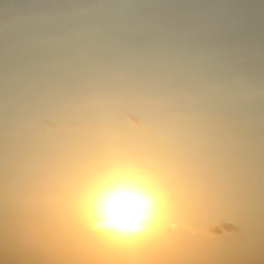 夕焼けの空