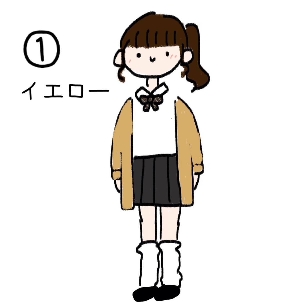 ①イエロー
