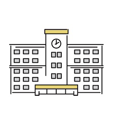 小学校の方が近く中学校の方が遠い