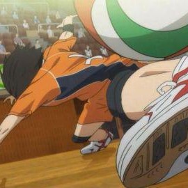 西谷の足レシーブ