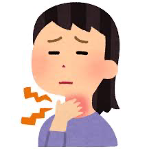 マスク外して息しやすいけど喉殺る