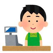 外国の店員さん