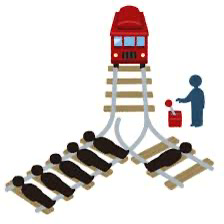 1人犠牲（レバー動かす）