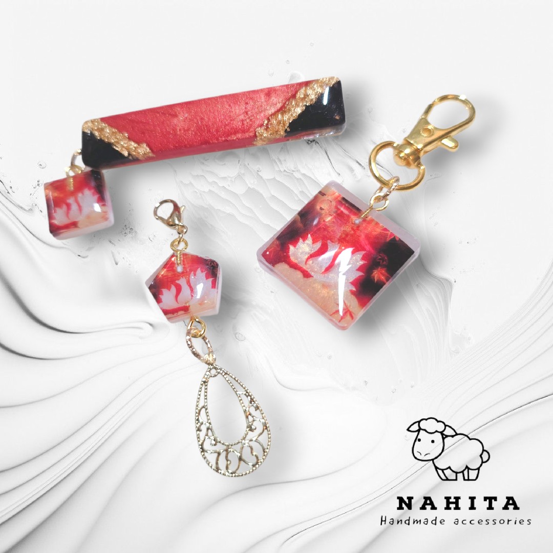 ヘアクリ＆チャームとキーホルダー