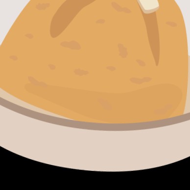 餅の部分(下から)