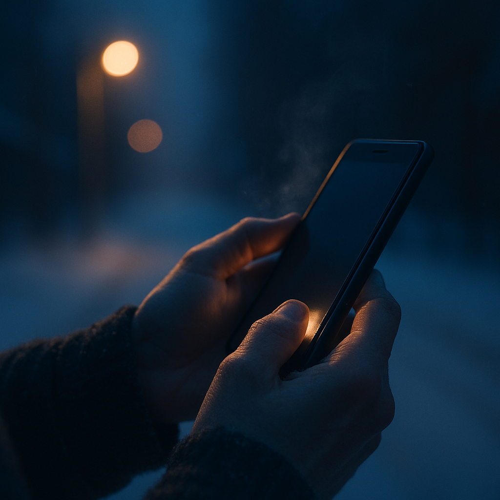 📱 手が冷たくてスマホ落とす