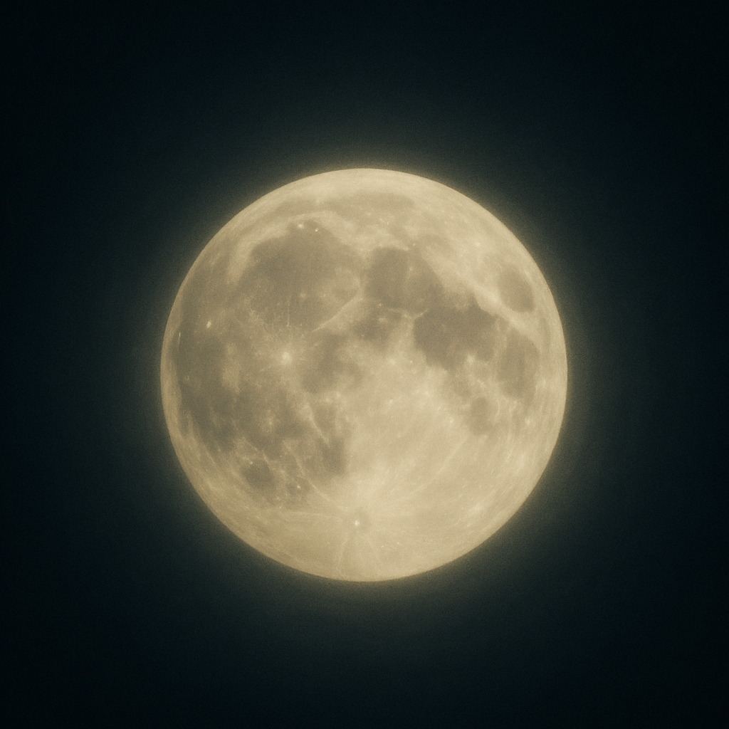 🌕 ふと見た月がやけに綺麗