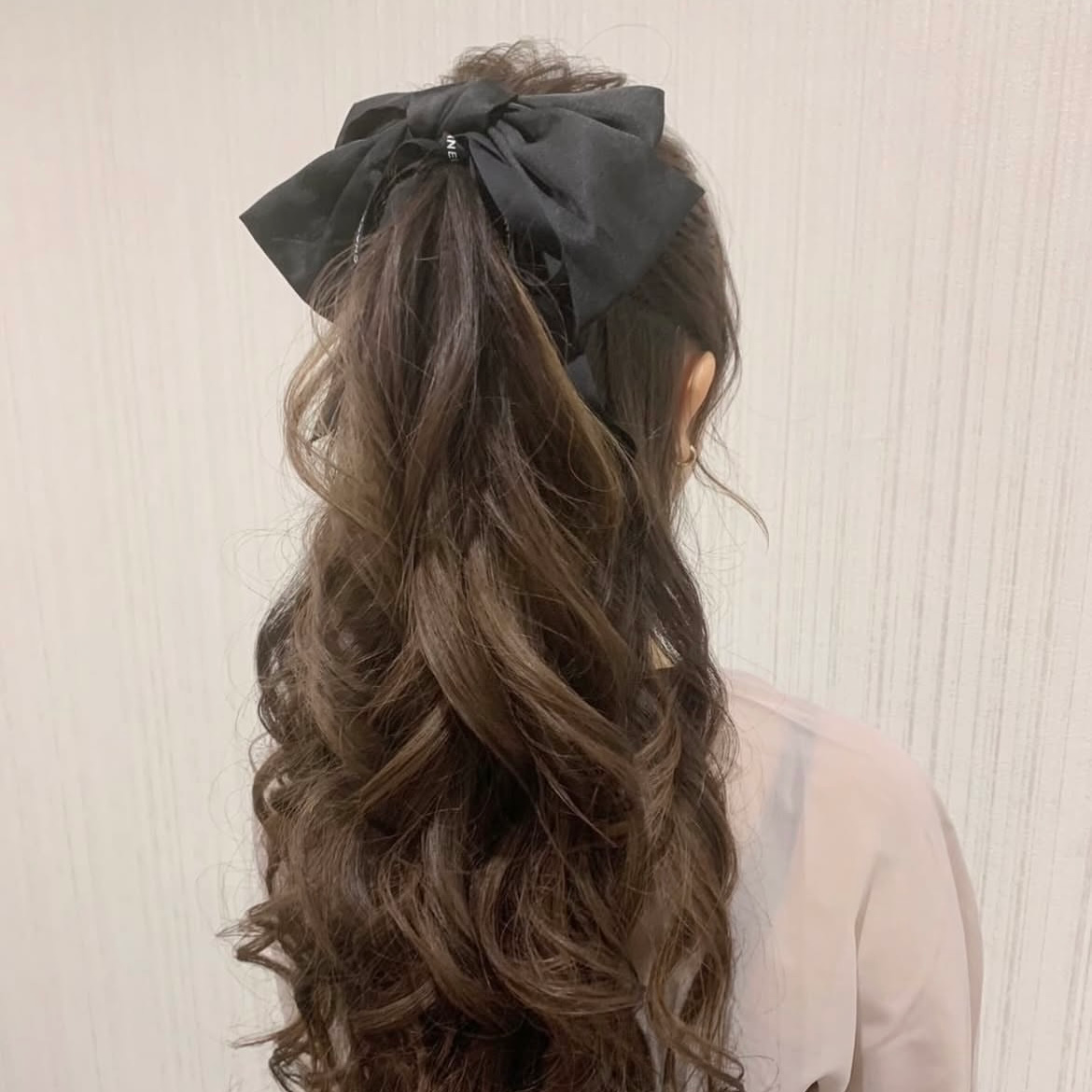 高めハーフアップ