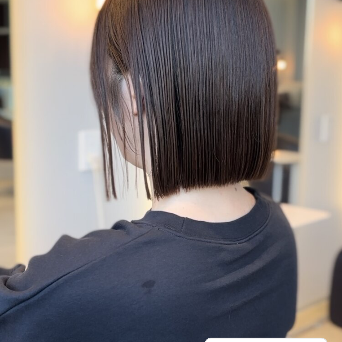 切りっぱなしボブ