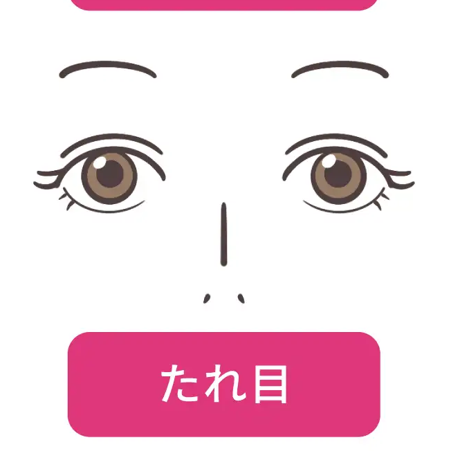 (自分)タレ目×(好き)タレ目