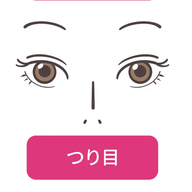 (自分)吊り目× (好き)吊り目