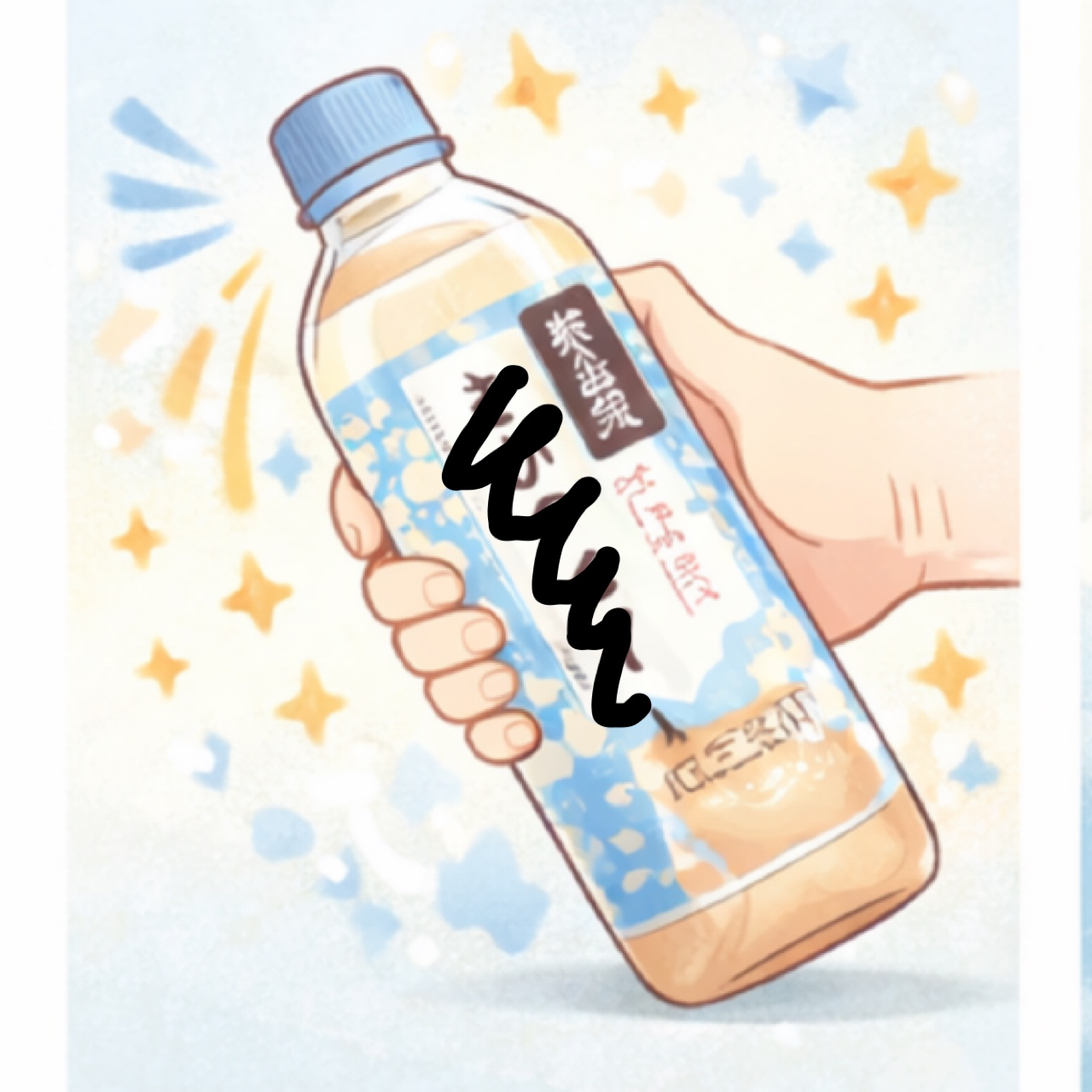 底が完全に溶けるまで振る