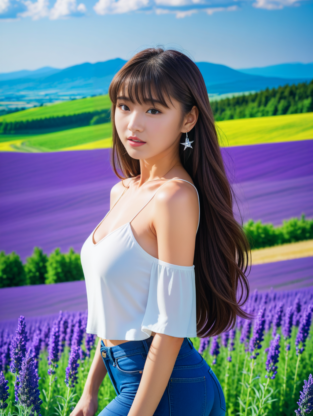 季節の花とモデルと　7月⭐︎ラベンダー