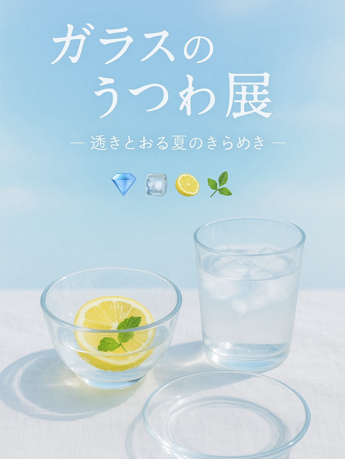 🍃【ガラスのうつわ展】