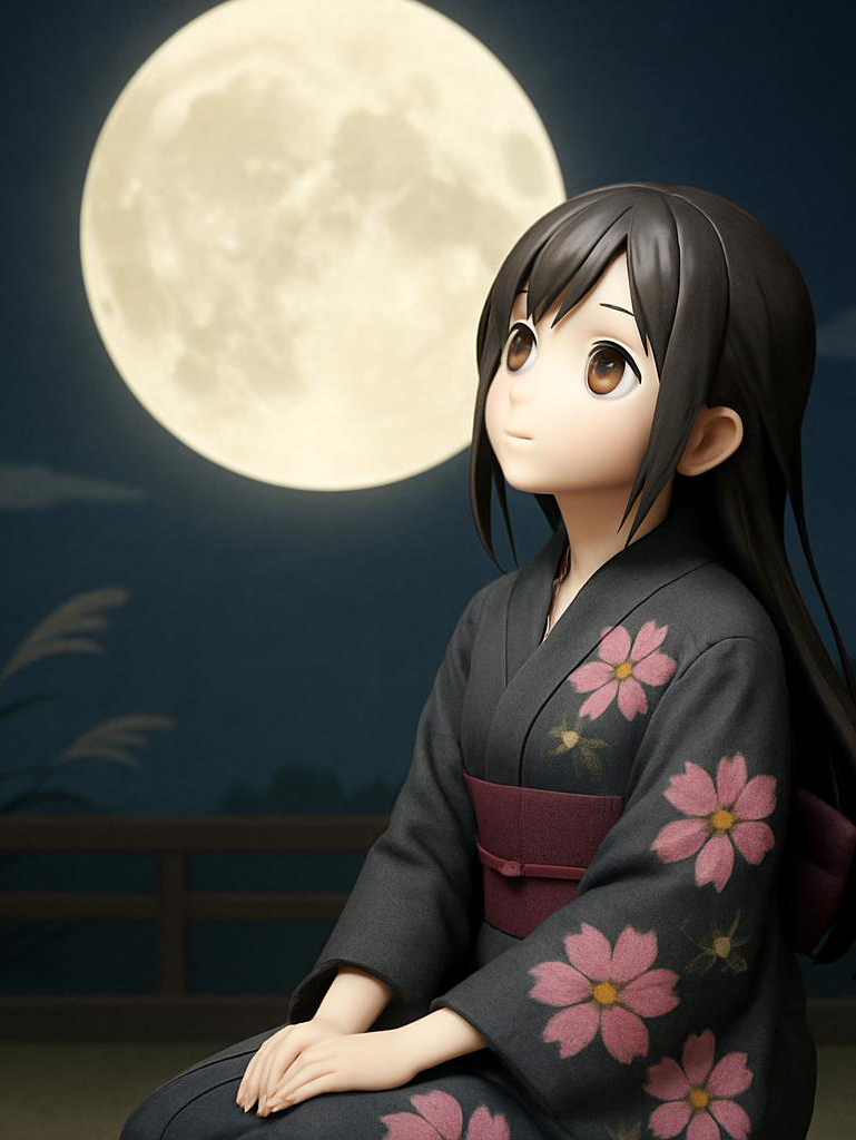 秋のお月様を見よう