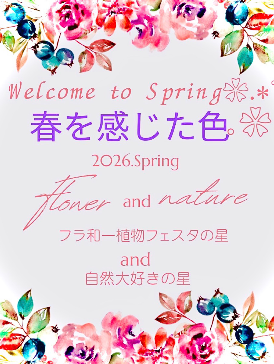春の色✨(🌸🌈Spring Color🌈🌸)✨️
