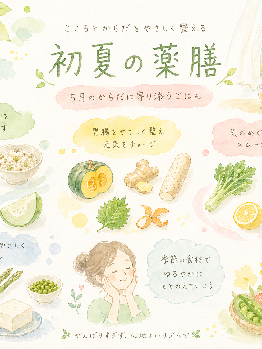 🌿‬初夏の体をととのえるゆる薬膳☘ ̖́-