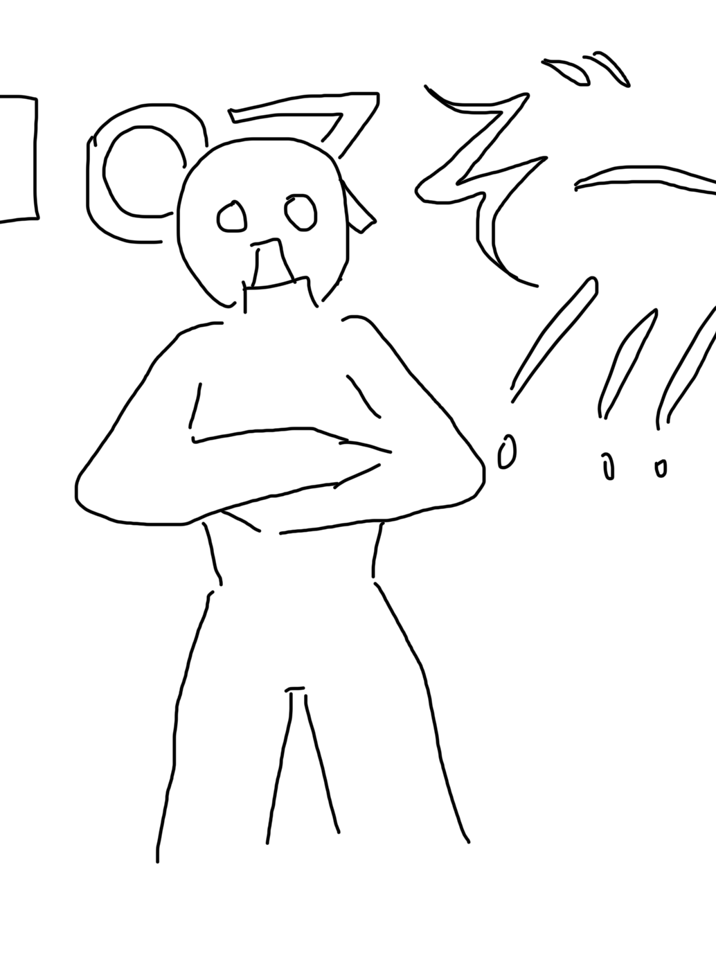 なんか食ってるやつ描け