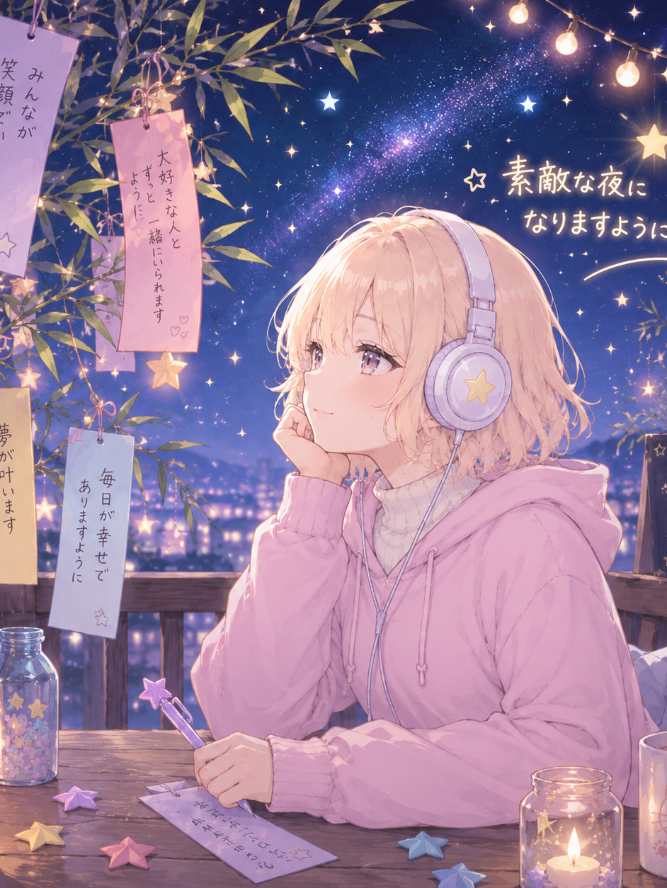 星に願いを 𓈒𓂂☆七夕の願い事✩.*˚