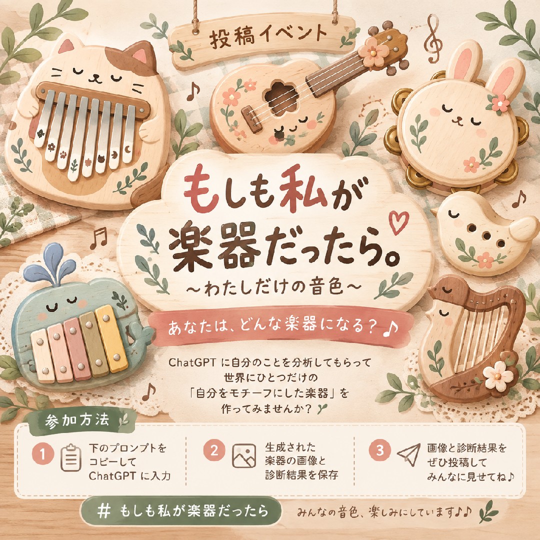 もしも私が楽器だったら。。。