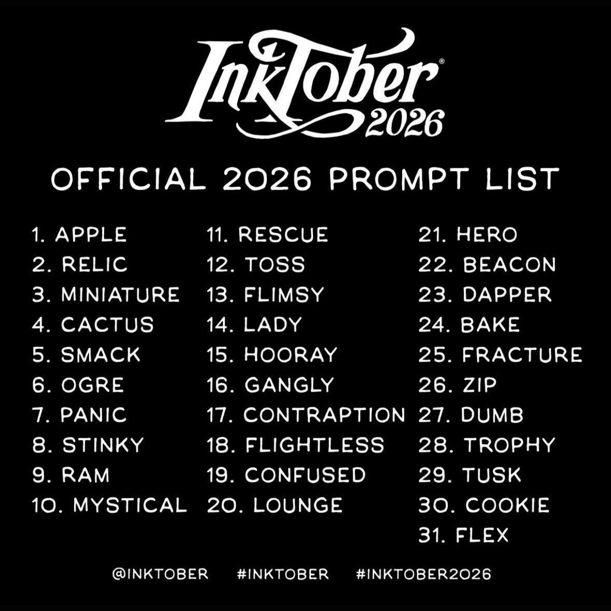 インクトーバー2026