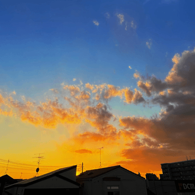 夕焼け風景好き星