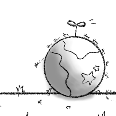 道に落ちていた惑星