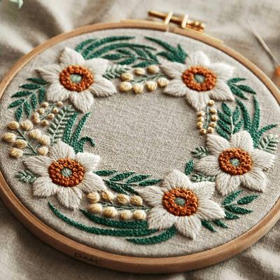 刺繍の星