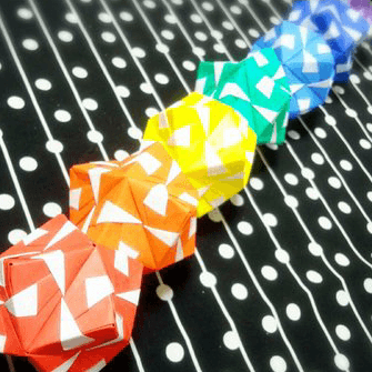 ユニット折り紙の星