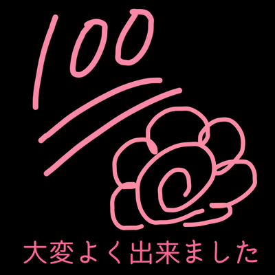 100点満点の星