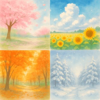 春夏秋冬の星の星