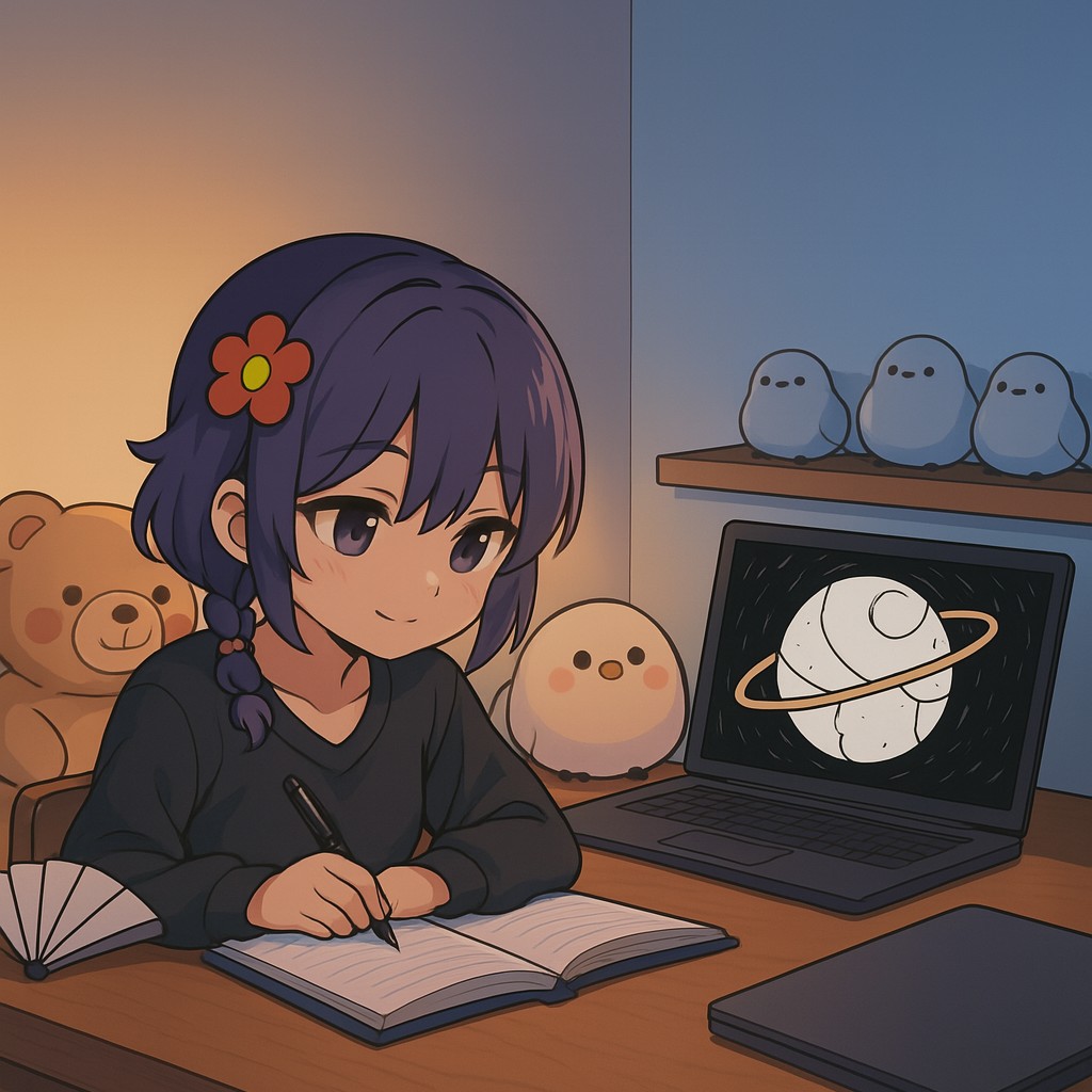勉強頑張る希望の光の星