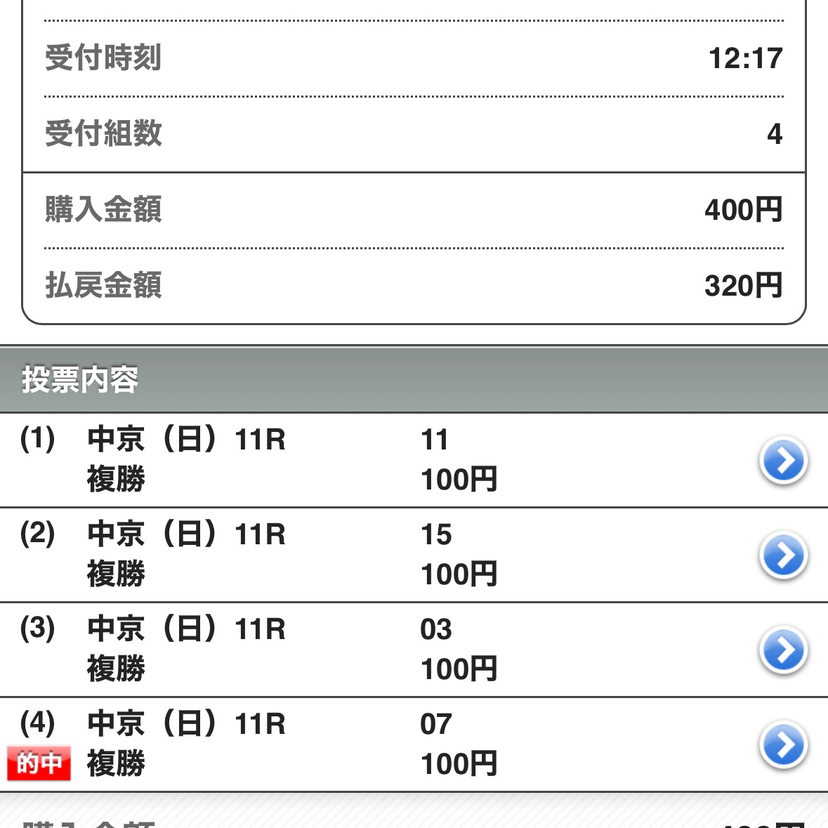 チントロガミり競馬の星