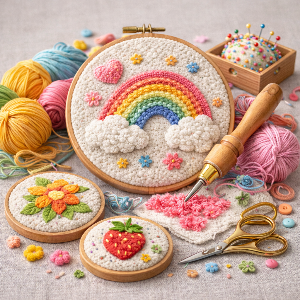 パンチニードルの星