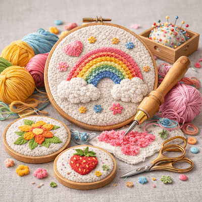 パンチニードルの星