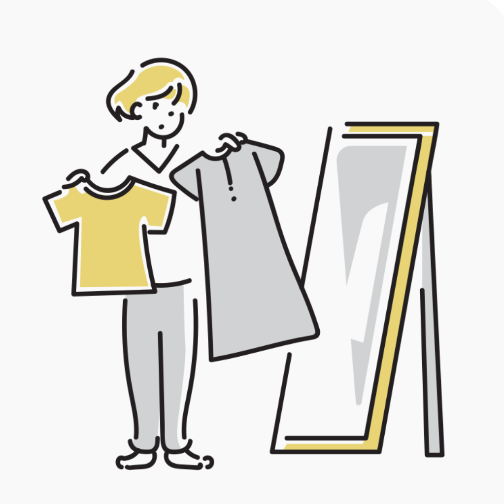 ファッションを楽しむ星