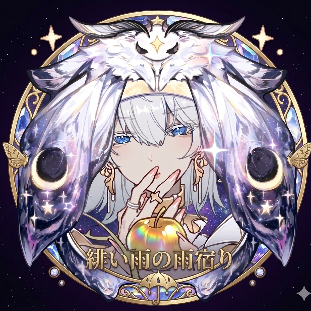 緋雨の雨宿りの星