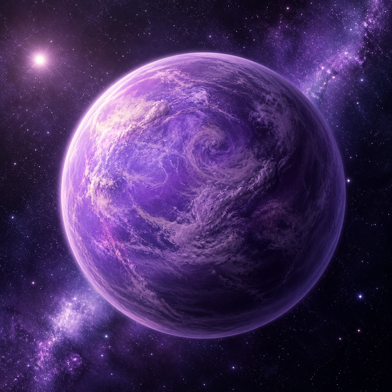 紫の星
