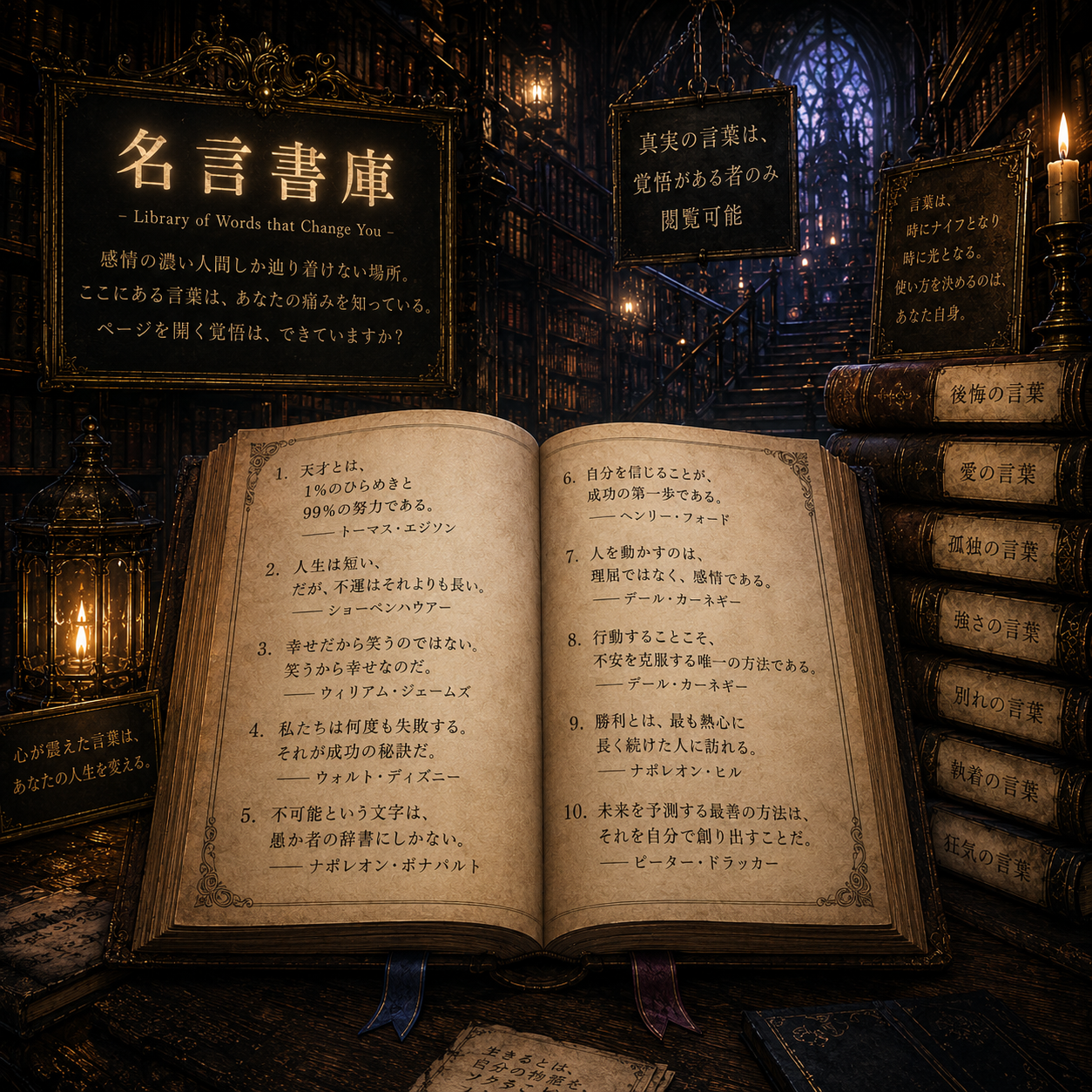 名言書庫の星