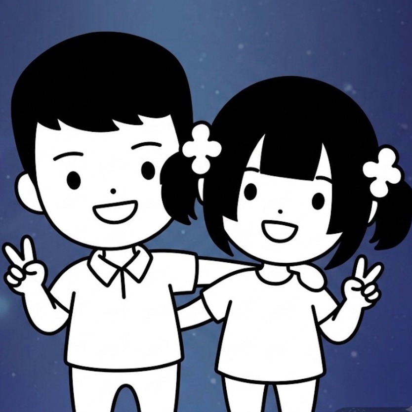 ツインテと角刈りの星