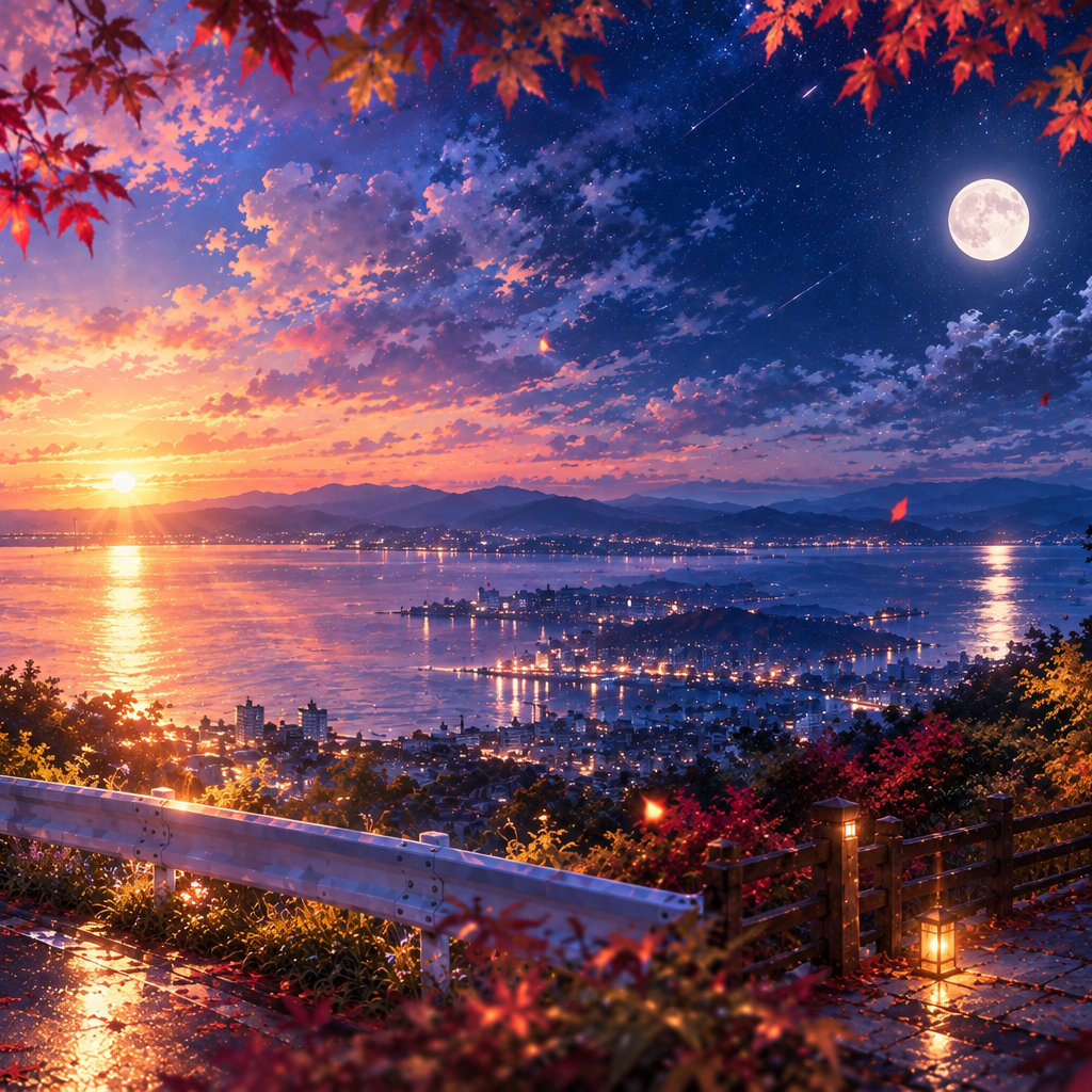 夜桜の星