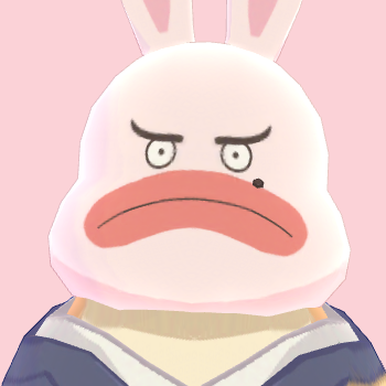 0日後に星を去るブスウサギ°