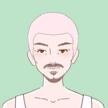 ムキムキのロン毛